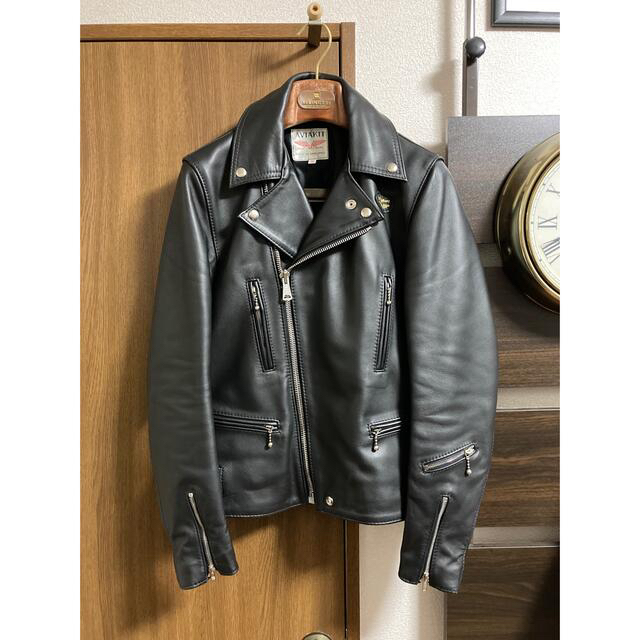 ライダースジャケット極美品　ルイスレザー　LewisLeathers 402 ライトニングTF 36