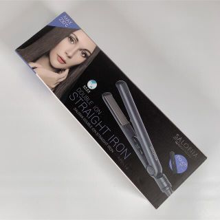 新品　SALONIA タフルイオン ストレートアイロン ブラック(ヘアアイロン)