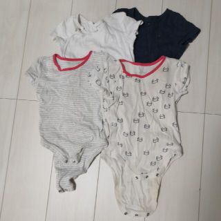 ベビーギャップ(babyGAP)のBabyGAP半袖ロンパース4枚(ロンパース)