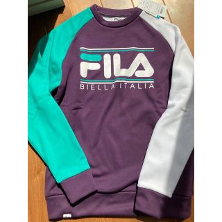 フィラ(FILA)のFILA/フィラ　保温クルーネックスウェット　パープル　メンズのSサイズ(スウェット)