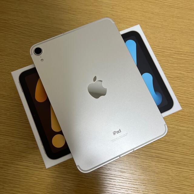 iPad(アイパッド)の美品 iPad mini Cellular 64GB スターライト SIMフリー スマホ/家電/カメラのPC/タブレット(タブレット)の商品写真