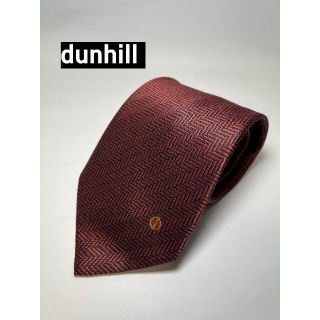 ダンヒル(Dunhill)のダンヒル dunhill 未使用 シルク オレンジ ストライプ ハイブランド(ネクタイ)