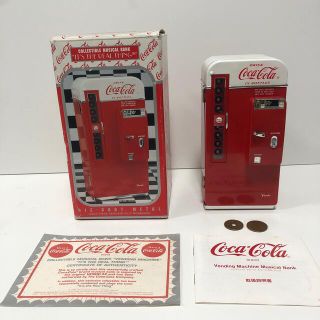 【可動品】コカコーラ 貯金箱 ベンディング マシーン ミュージック バンク