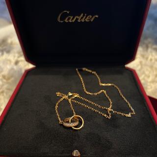 カルティエ(Cartier)のCartier カルティエ ミニラブネックレス ピンクゴールド ダイヤ(ネックレス)