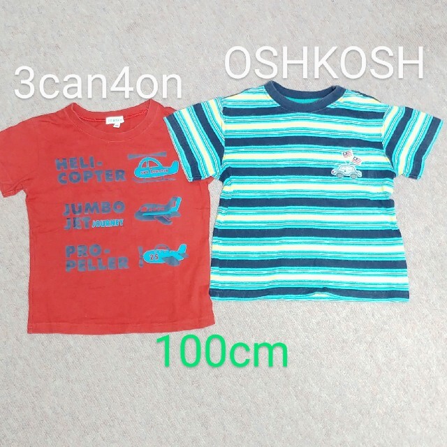 3can4on(サンカンシオン)の3can4on / OSHKOSH Tシャツ　100cm キッズ/ベビー/マタニティのキッズ服男の子用(90cm~)(Tシャツ/カットソー)の商品写真