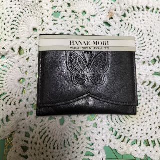 ハナエモリ(HANAE MORI)の未使用品　ハナエモリ黒の本革の小銭入れ(コインケース)