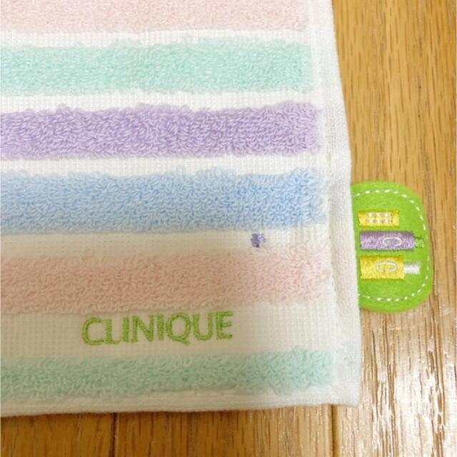 CLINIQUE(クリニーク)の新品未使用 CLINIQUE タオルハンカチ レディースのファッション小物(ハンカチ)の商品写真