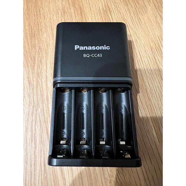 Panasonic(パナソニック)のPanasonic 充電器 単3形 単4形 黒 BQ-CC43 スマホ/家電/カメラの生活家電(その他)の商品写真