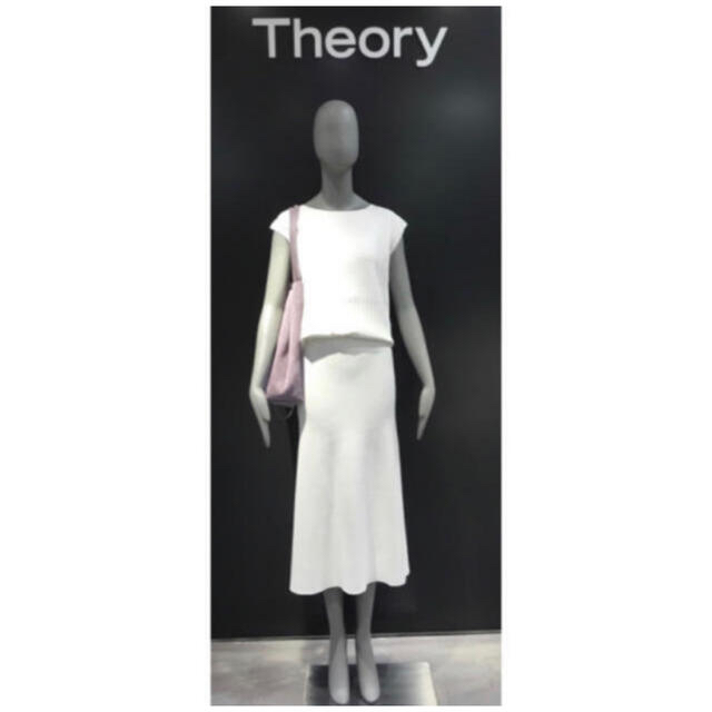 Theory 20ss リブ編みミモレ丈スカート Theory 20ss リブ編みミモレ丈スカート