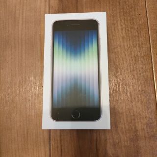 アイフォーン(iPhone)のiphoneSE３新品未使用６４GBシムフリー(スマートフォン本体)