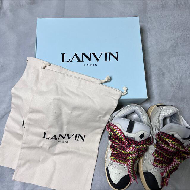 LANVIN   lanvin leather curb sneaker の通販 by @｜ランバンならラクマ