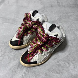 ランバン(LANVIN)のlanvin leather curb sneaker 44(スニーカー)