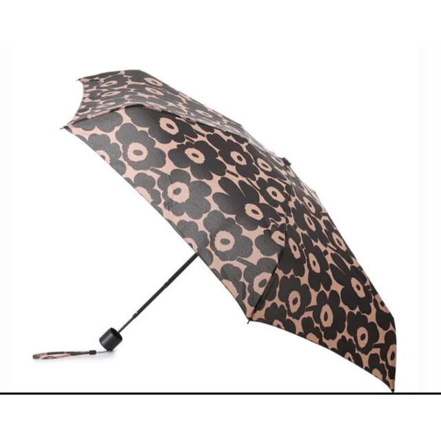 マリメッコ Marimekko 折りたたみ傘 ウニッコ Unikko ブラウン