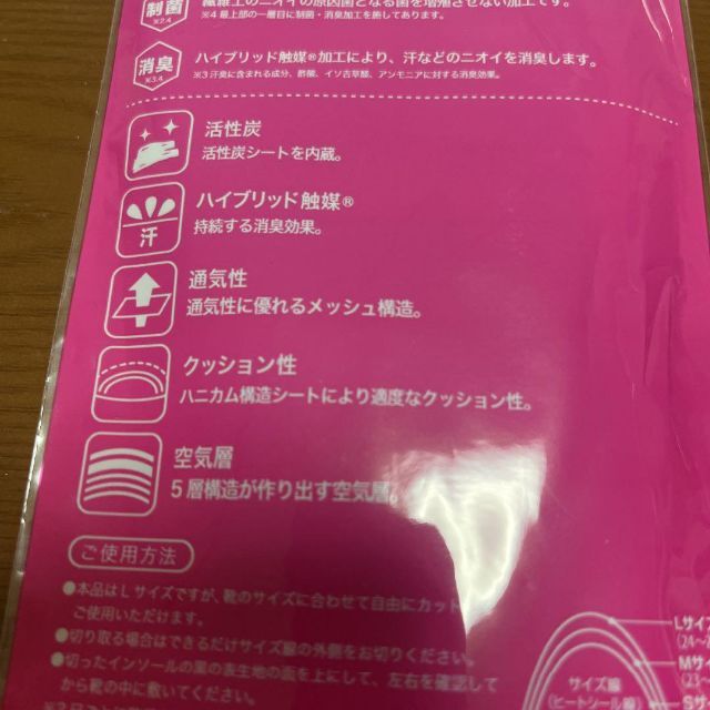 小林製薬(コバヤシセイヤク)の【新品】小林製薬　履く消臭元インソール女性用フリー レディースの靴/シューズ(その他)の商品写真