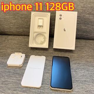 アイフォーン(iPhone)のApple iphone 11 128GB ホワイト 6.1インチ(携帯電話本体)