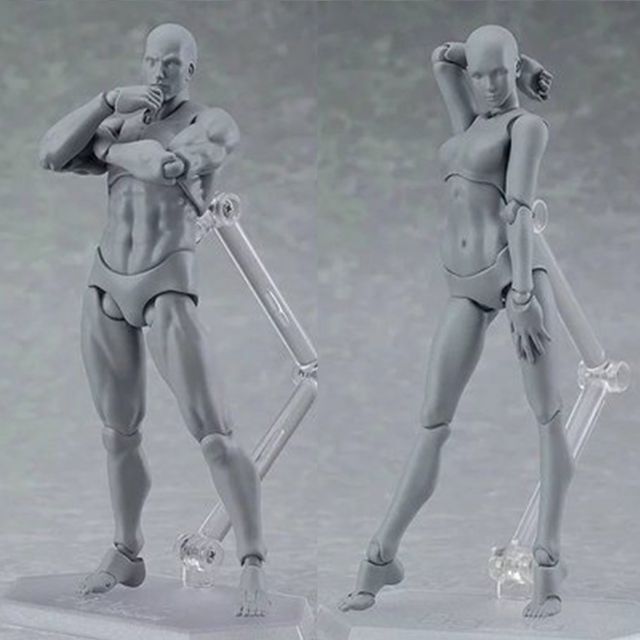 デッサンフィギュア マネキン body kun body chan 男女セット