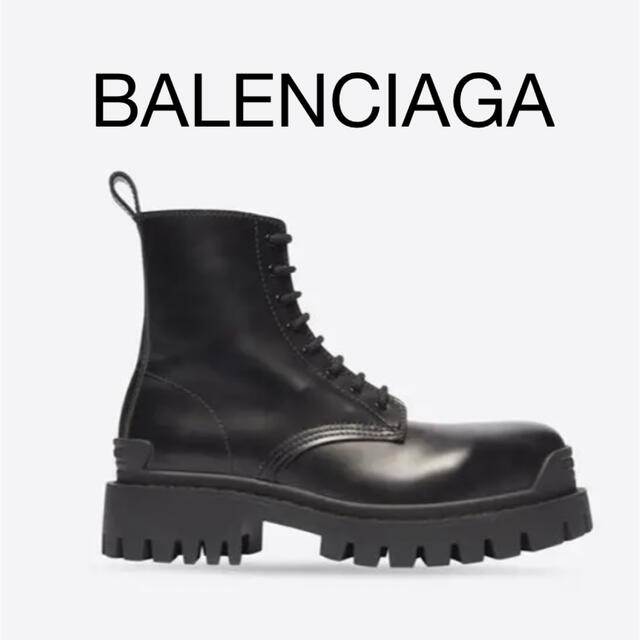 正規未使用balenciaga STRIKE LACE-UP ブーツ  新品ブーツ