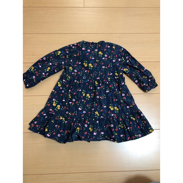 花柄ワンピース　90サイズ  キッズ/ベビー/マタニティのキッズ服女の子用(90cm~)(ワンピース)の商品写真