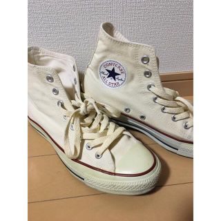 コンバース(CONVERSE)のコンバースハイカット オフホワイト ナチュラルベージュ(スニーカー)