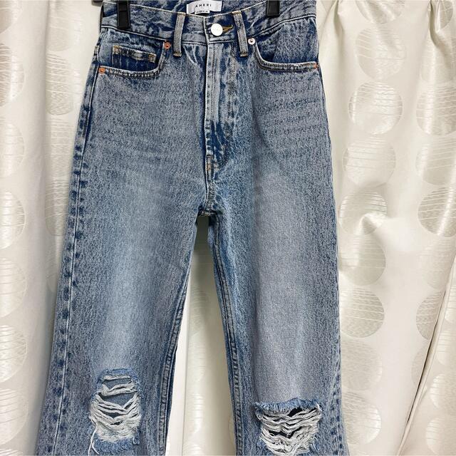 Ameri VINTAGE(アメリヴィンテージ)のCRASH SLIM STRAIGHT DENIM  24inch レディースのパンツ(デニム/ジーンズ)の商品写真