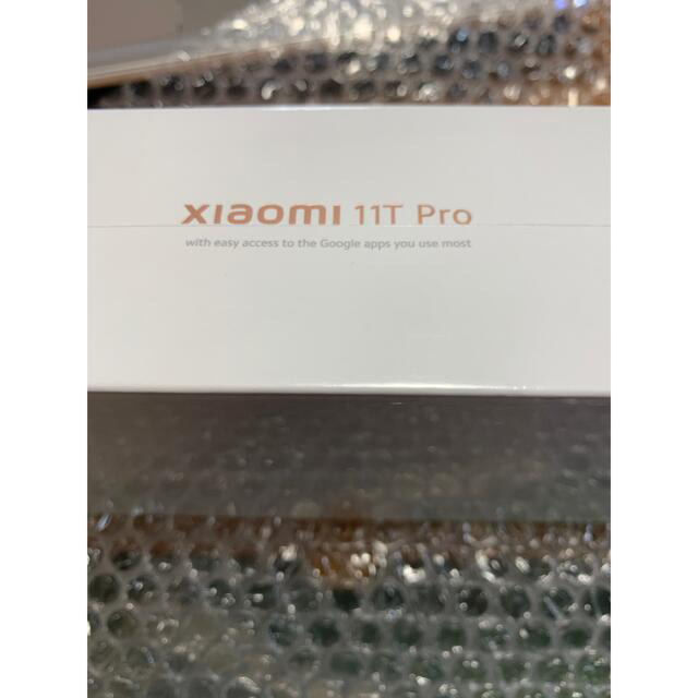 ANDROID(アンドロイド)のxiaomi 11T Pro  128GB新品未開封　高機能　ブルー スマホ/家電/カメラのスマートフォン/携帯電話(スマートフォン本体)の商品写真