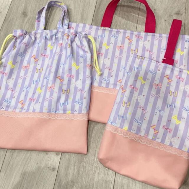 ハンドメイド♡入園入学♡３点セット　 ハンドメイドのキッズ/ベビー(バッグ/レッスンバッグ)の商品写真