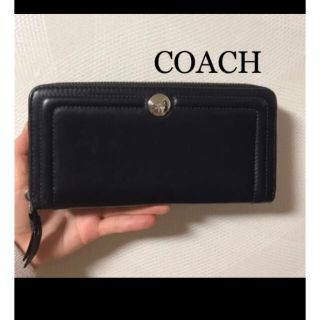 コーチ(COACH)の長財布　コーチ　COACH 黒　ブラック　長財布(財布)