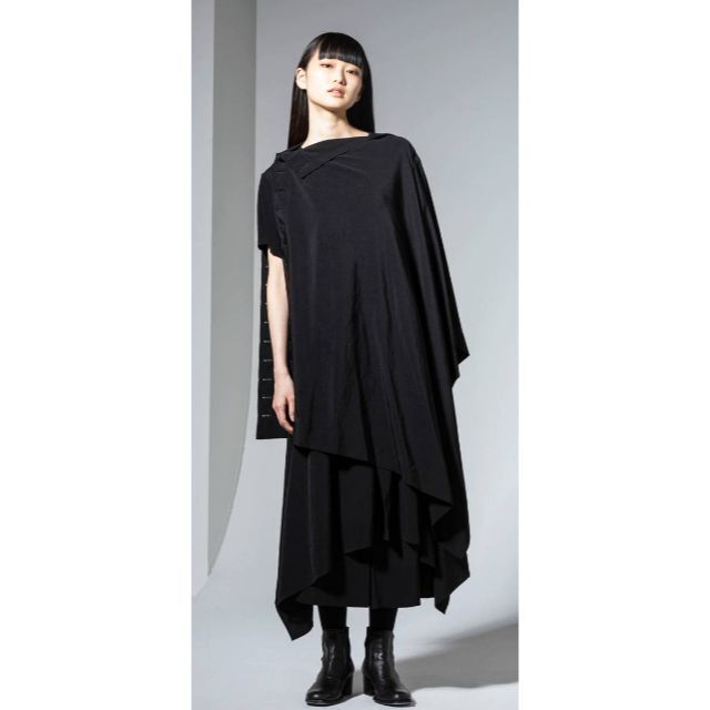 新品 21SS Ground Y ヨウジヤマモト ポンチョ 黒 1121L△ proamendoim ...