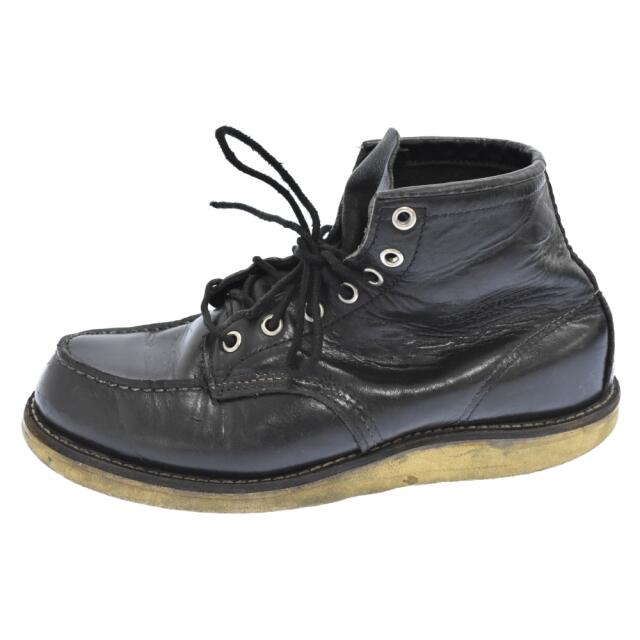REDWING(レッドウィング)のRED WING レッド ウイング モックトゥ レースアップブーツ ブラック メンズの靴/シューズ(ブーツ)の商品写真