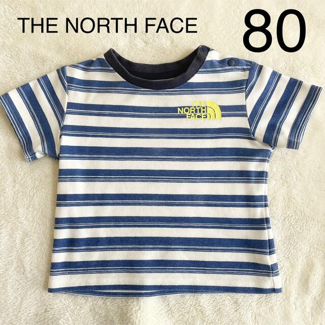 THE NORTH FACE(ザノースフェイス)のTHE NORTH FACE ノースフェイス　半袖Tシャツ　 ボーダーT 80 キッズ/ベビー/マタニティのベビー服(~85cm)(Ｔシャツ)の商品写真