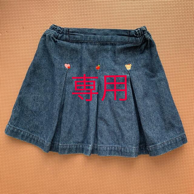 familiar - familiar ファミリア デニム スカート 美品 90の通販 by