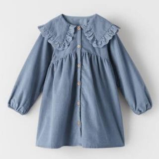 ザラキッズ(ZARA KIDS)の新品タグ付き！！ ZARA baby コーデュロイワンピース 98cm 2,3歳(ワンピース)