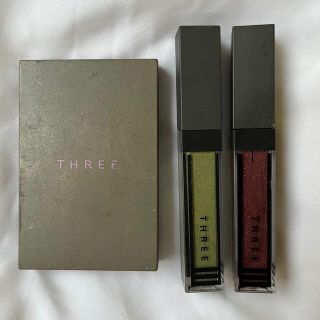 スリー(THREE)のTHREEアイコスメセット/グロスフォーアイ2つ4Dアイパレット1つ計3点(アイシャドウ)