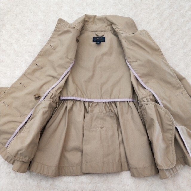 POLO RALPH LAUREN(ポロラルフローレン)のラルフローレン　トレンチコート　100cm キッズ/ベビー/マタニティのキッズ服女の子用(90cm~)(コート)の商品写真