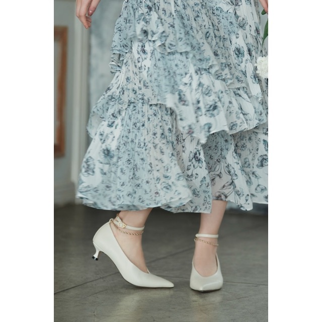 SNIDEL - 【新品】Double Strap Kitten Heel Pumps