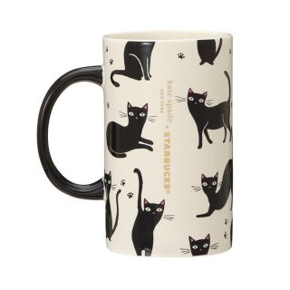 ケイトスペードニューヨーク(kate spade new york)のスタバ　マグ kate spade キャット 355ml(グラス/カップ)