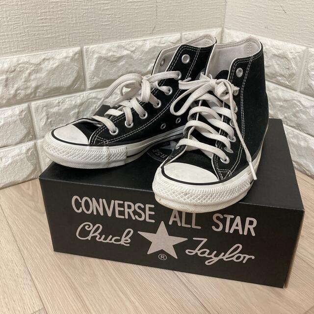 CONVERSE(コンバース)の【箱付き】コンバース　100周年　ハイカット　黒　スニーカー　オールスター レディースの靴/シューズ(スニーカー)の商品写真