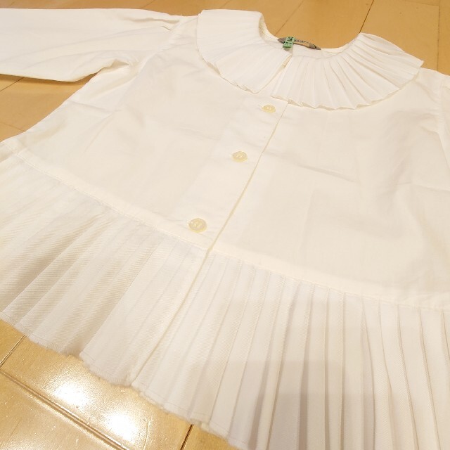 JUNKO KOSHINO(コシノジュンコ)のジュンココシノ　120　襟付ブラウス キッズ/ベビー/マタニティのキッズ服女の子用(90cm~)(ブラウス)の商品写真