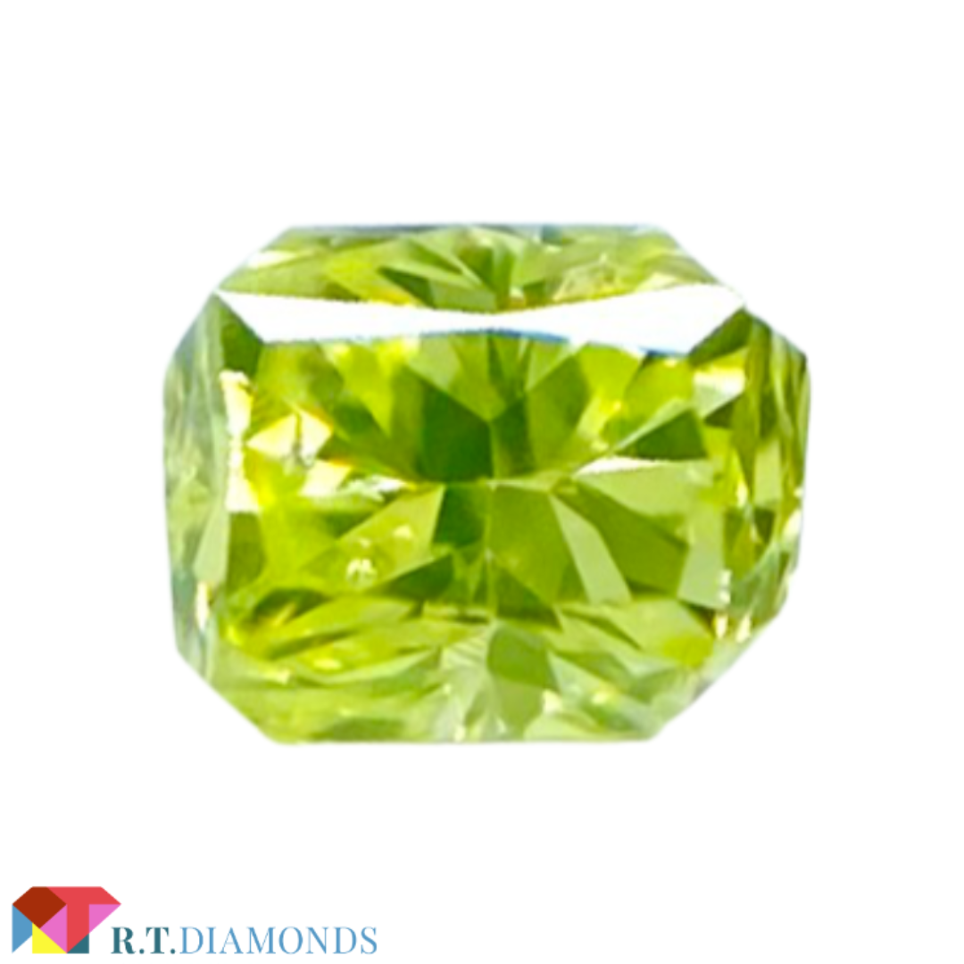 FANCY INTENSE YELLOW GREEN 0.046ct RCT