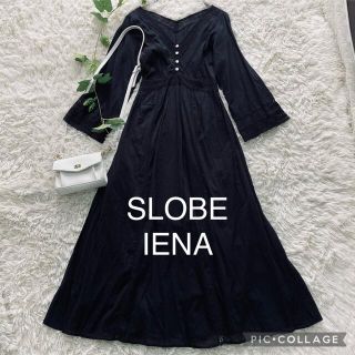 スローブイエナ(SLOBE IENA)のSLOBE IENA マニーレースVネックロングワンピース(ロングワンピース/マキシワンピース)