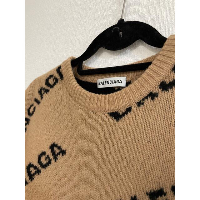 BALENCIAGA ジャカードロゴクルーネックセーター