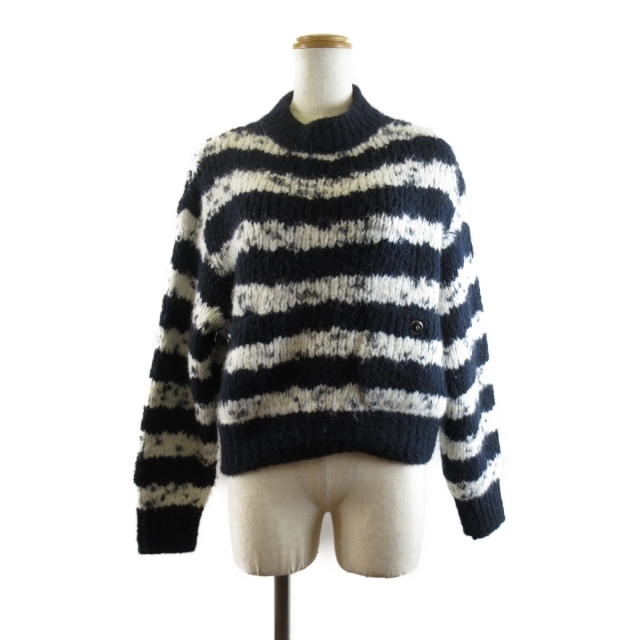 CHANEL シャネル ボーダー長袖セーター ニット