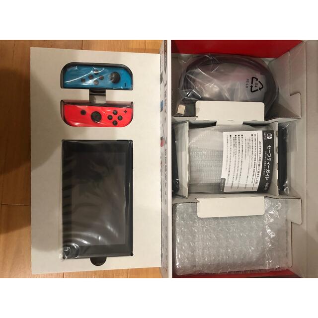 Nintendo Switch(ニンテンドースイッチ)のNintendo Switch JOY-CON(L) ネオンブルー/(R) ネオ エンタメ/ホビーのゲームソフト/ゲーム機本体(家庭用ゲーム機本体)の商品写真