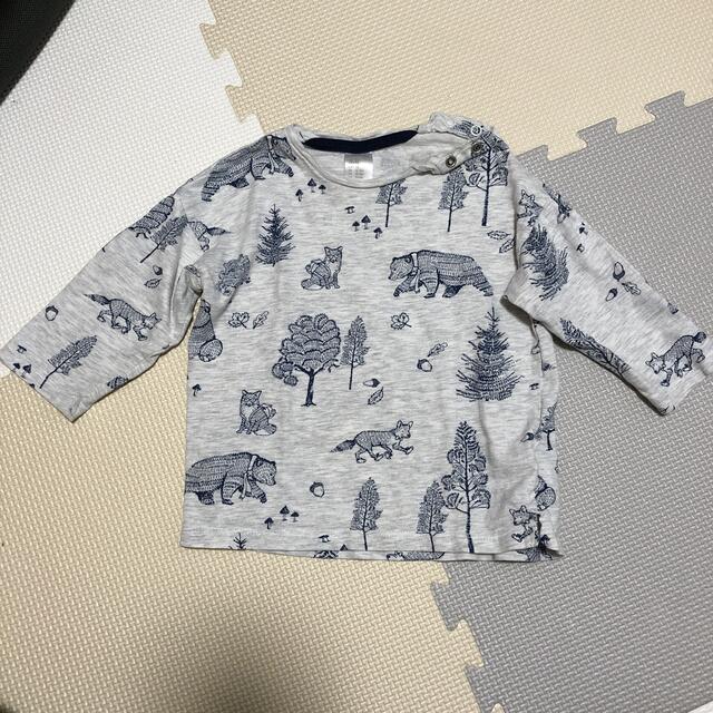 H&M(エイチアンドエム)のH&M  ロングTシャツ　2枚セット キッズ/ベビー/マタニティのベビー服(~85cm)(Ｔシャツ)の商品写真