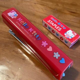 ハローキティ(ハローキティ)のハローキティ  ホッチキス　1996年　レトロ(キャラクターグッズ)