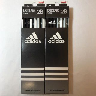 ミツビシエンピツ(三菱鉛筆)の三菱鉛筆 えんぴつ adidas アディダス 2B 黒 12本×2セット(鉛筆)