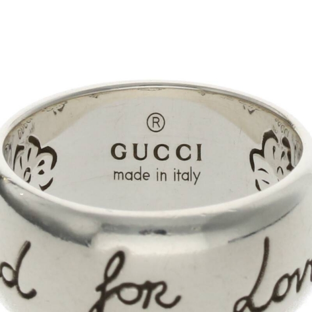 Gucci(グッチ)のグッチ BLIND FOR LOVE シルバーリング 12号 メンズのアクセサリー(リング(指輪))の商品写真