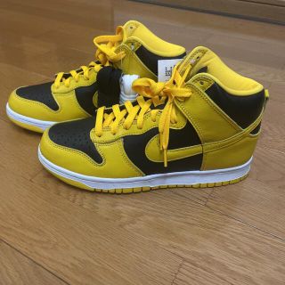 ナイキ(NIKE)のナイキ ダンク ハイ ブラック/バーシティメイズ(スニーカー)