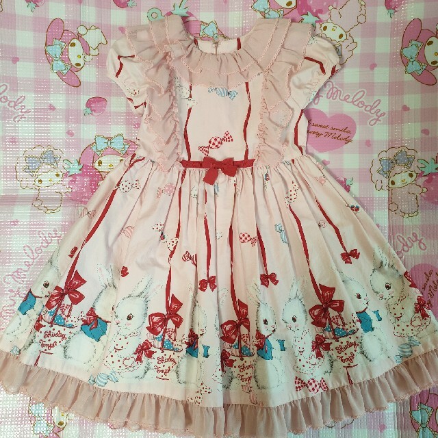 シャーリーテンプル バニーワンピースキッズ服女の子用(90cm~)