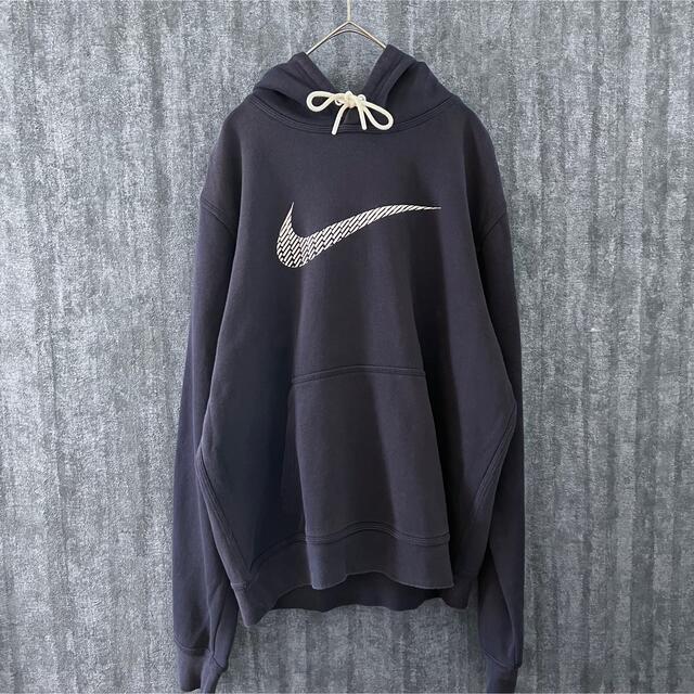 NIKE(ナイキ)のナイキ NIKE パーカー　紺タグ　90's 刺繍ロゴ　プルオーバーパーカー メンズのトップス(パーカー)の商品写真